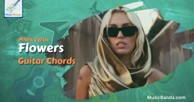 Flowers guitar chords by miley cyrus